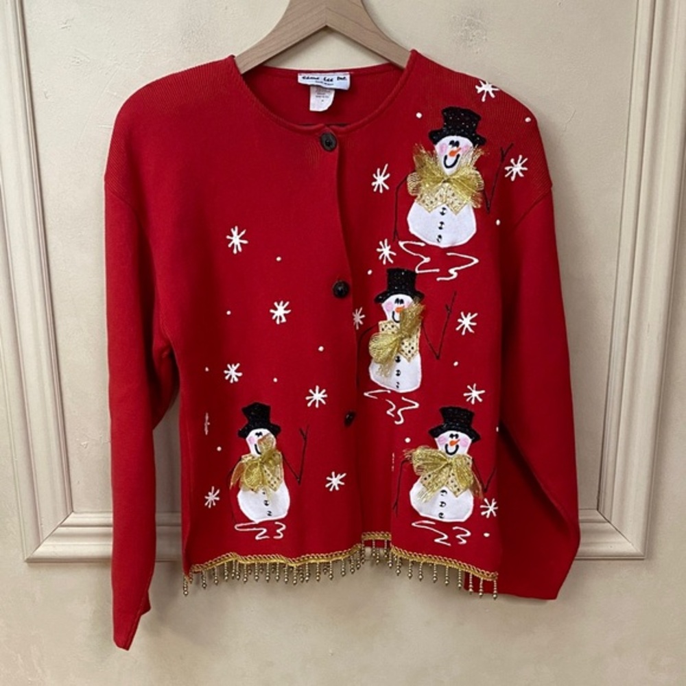 Vintage Shane Lee Inc Snowman Christmas Sweater